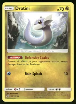 Dratini 117/181 Common Team Up Pokemon Lightly Played - Image 1