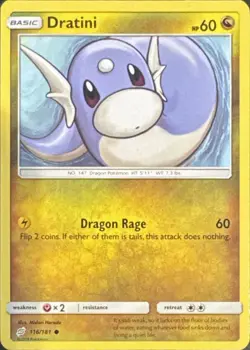 Dratini 116/181 Common Team Up Pokemon Lightly Played - Image 1