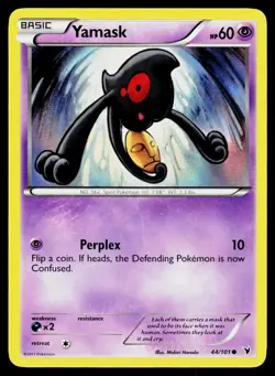 Yamask 44/101 Common Noble Victories Pokemon LP - Image 1