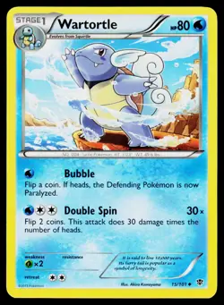 Wartortle 15/101 Uncommon Plasma Blast Pokemon NM - Image 1