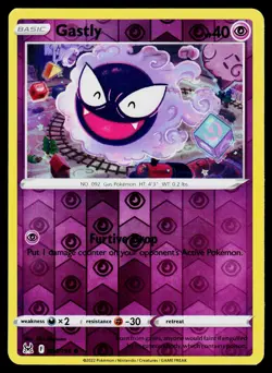 Gastly 064/196 Common Lost Origin Pokemon Reverse Holo LP - Image 1