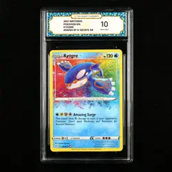 TQG 10 GEM MINT 2021 Pokemon ENG Kyogre #SWSH-SF D 021/072 AR - Image 1
