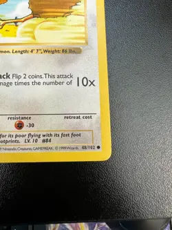 Pokemon Doduo 48/102 Base Set 1st Edition Gray Stamp Moderately Played MP - Image 4