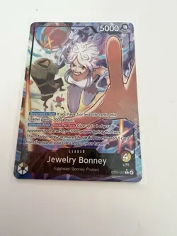 Bandai Jewelry Bonney Leader EB04-001 Holo Special One Piece CCG Egghead Pirates - Image 1