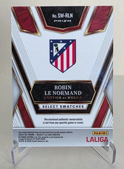 2025-26 PANINI SELECT LA LIGA ROBIN LE NORMAND SILVER PRIZM SELECT SWATCHES - Image 2
