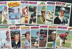 1977 TOPPS BASEBALL CARDS LOT • ROBIN YOUNT HOF THURMAN MUNSON TED SIMMONS HOF - Image 5