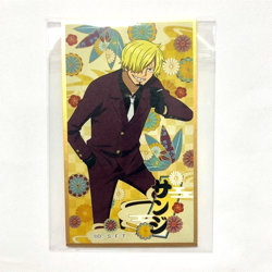 S5725 Sanji Japanese One Piece Shikishi Art Board Hanaefuda Card Ensky 4" M19 - Image 1