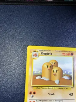 Pokemon TCG Dugtrio Base Set 19/102 Regular Unlimited Rare Vintage Card Vtg LP - Image 2
