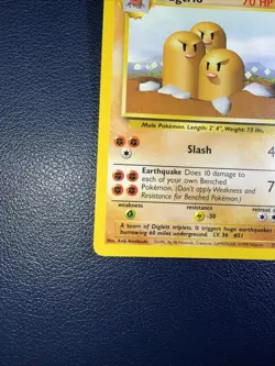 Pokemon TCG Dugtrio Base Set 19/102 Regular Unlimited Rare Vintage Card Vtg LP - Image 4