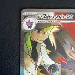 Pokemon TCG N's Zoroark EX Holo Card 185/159 SV09 Journey Together SIR - Image 2