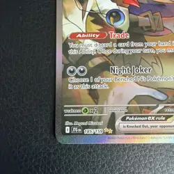 Pokemon TCG N's Zoroark EX Holo Card 185/159 SV09 Journey Together SIR - Image 5