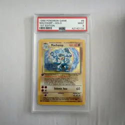 Machamp Holo 8/102 Base Set PSA 9 Game Pokemon Card Game - Image 1