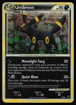 Umbreon [Cracked Ice Holo] #10 Undaunted Pokemon Card - Image 1