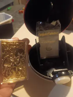 23K Gold Plated CHARIZARD Trading Card 1999 Burger King Pokemon Ball - Image 1