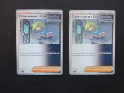4 X Ciphermaniac's Codebreaking 145/162 Pokemon Cards Trainer Playset NM - Image 2