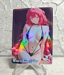 Yuzuha ZZZ Trading Card Waifu Goddess Story Anime Girl holo Karte Manga Art - Image 1