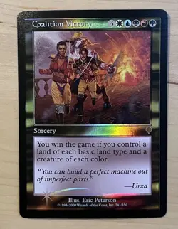 Magic The Gathering Coalition Victory Invasion Foil MtG Card Sorcery Holo - Image 1