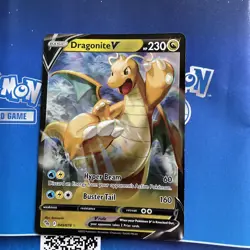 DRAGONITE V 049/078 Ultra Rare Pokemon Go Pokemon Card Near Mint - Image 1