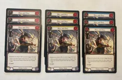 9 Card Playset Slice and Dice Red/Yellow/Blue Everfest Flesh and Blood - Image 1