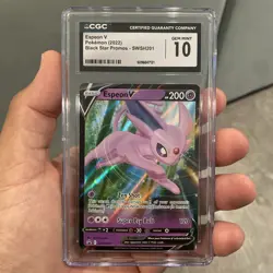 CGC Gem 10 Espeon V SWSH201 SWSH: Black Star Promo Cards🔥🔥 - Image 1
