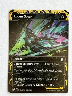 Locust Spray - Extended Art SOA NM MTG - Image 1