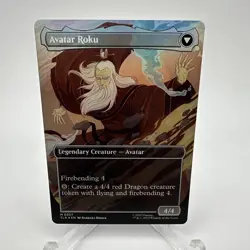 The Legend Of Roku Borderless FOIL MTG Avatar Last Airbender Unplayed/NM - Image 2