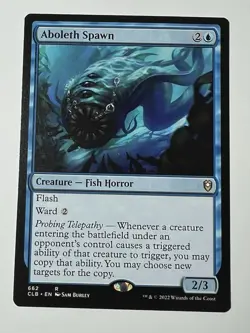 Magic: The Gathering Aboleth Spawn Battle for Baldur's Gate Rare Blue 662 2022 - Image 1