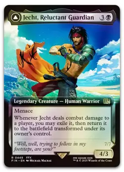Jecht, Reluctant Guardian (Extended Art) #448 (Foil) NM Final Fantasy Magic MTG - Image 1