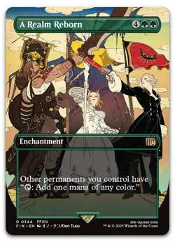 A Realm Reborn (Borderless) #344 (NM) Final Fantasy FIN Magic MTG - Image 1