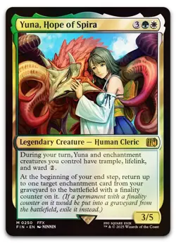 Yuna, Hope of Spira #250 (Foil) (NM) Final Fantasy FIN Magic MTG - Image 1