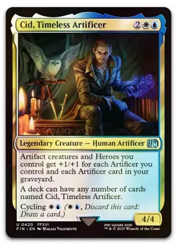 Cid, Timeless Artificer (0420) #420 (Foil) (NM) Final Fantasy FIN Magic MTG - Image 1