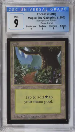 FOREST Collectors Ed Intl CGC 9 Q MTG [Nostalgium] - Image 1