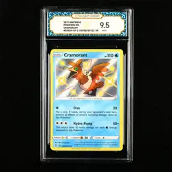 TQG 9.5 Mint+ 2021 Pokemon ENG Cramorant #SWSH-SF D SV030/SV122 SR - Image 1