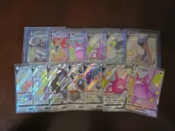 Shiny Full Art Pokemon V VMAX Card Lot Hidden Fates Shining Fates 13 Card Lot - Image 1