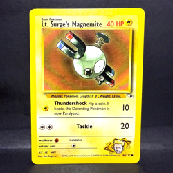 2000 POKEMON GYM HEROES LT SURGE'S MAGNEMITE 80/132 (COMMON) LP - Image 1