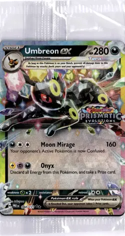 Pokemon Prismatic Evolutions Umbreon ex 060/131 Surprise Box Stamped Sealed - Image 1