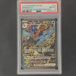 Pokemon Greninja ex 132 Scarlet & Violet Promo EX Holo 2024 PSA 8 English - Image 1