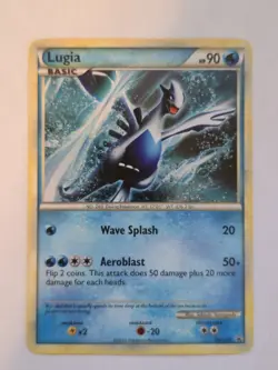 Pokemon Lugia TCG Holo Promo HeartGold SoulSilver HGSS02 LP - Image 1