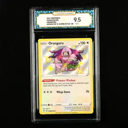 TQG 9.5 Mint+ 2021 Pokemon ENG Oranguru #SWSH-SF D SVO98/SV122 SR - Image 1