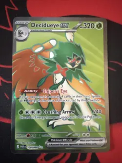 Decidueye ex 100/088 ME03: Perfect Order Pokemon TCG Ultra Rare NM - Image 1