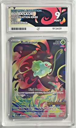 Pokemon TCG - Bulbasaur - Mega Evolution - 133/132 Stamped Box Topper Ace 9 Mint - Image 2