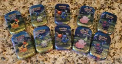 Pokemon TCG: Lot of 10 Mega Evolution: Ascended Heroes Mini Tins-Factory Sealed - Image 1