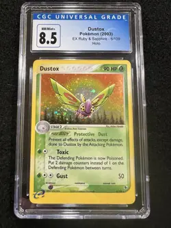 Pokemon Dustox Holo 6/109 from EX Ruby and Sapphire in a CGC 8.5 !! - Image 1