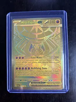 Pokemon Mega Zygarde ex Gold Hyper Rare 124/088 Perfect Order - Image 1