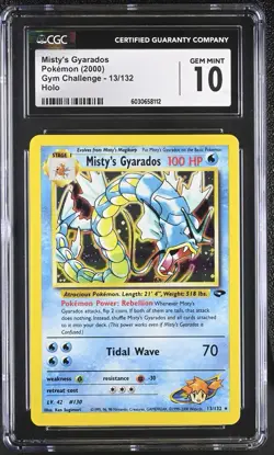Pokemon 2000 Misty's Gyarados Gym Challenge 13/132 Holo | CGC 10 | POP 82 | 💎🔥 - Image 1