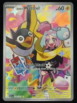 Iono's Wattrel 231/117 Illustration Rare Ascended Heroes Pokemon 2025 NM+ - Image 1
