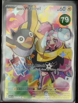 Iono's Wattrel 231/117 Illustration Rare Ascended Heroes Pokemon 2025 NM+ - Image 3