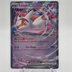 Pokemon Latias ex Sv08 Double Rare 076/191 Basic 210 HP Holo NM - Image 1