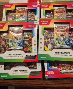 Pokemon TCG First Partner Illustration Collection Series 1 Lot of 6 - Sealed - Image 1