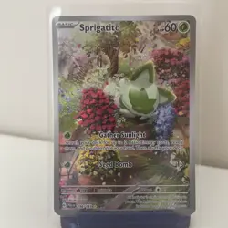 The Pokemon Company Sprigatito Illustration Rare Holo 196/193 Mint Condition - Image 1